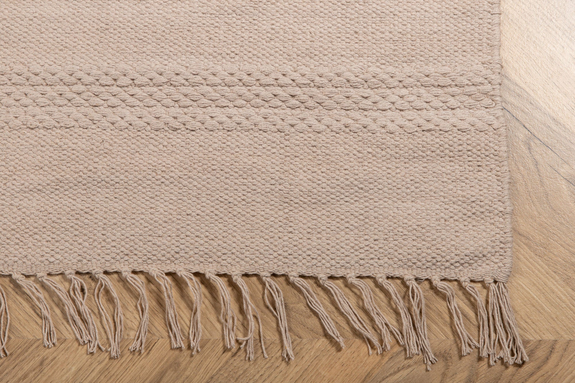 Nico Bomullsmatta 160x230, Beige