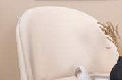 Stitches Matstol Beige Sammet, 2-Pack