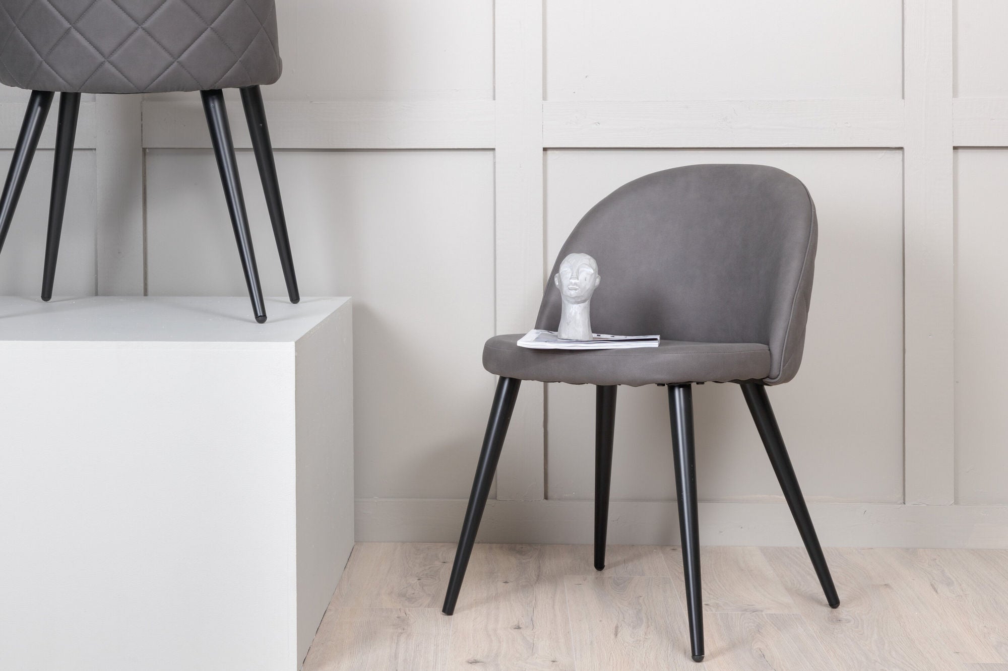 Stitches Matstol Grå, 2-Pack