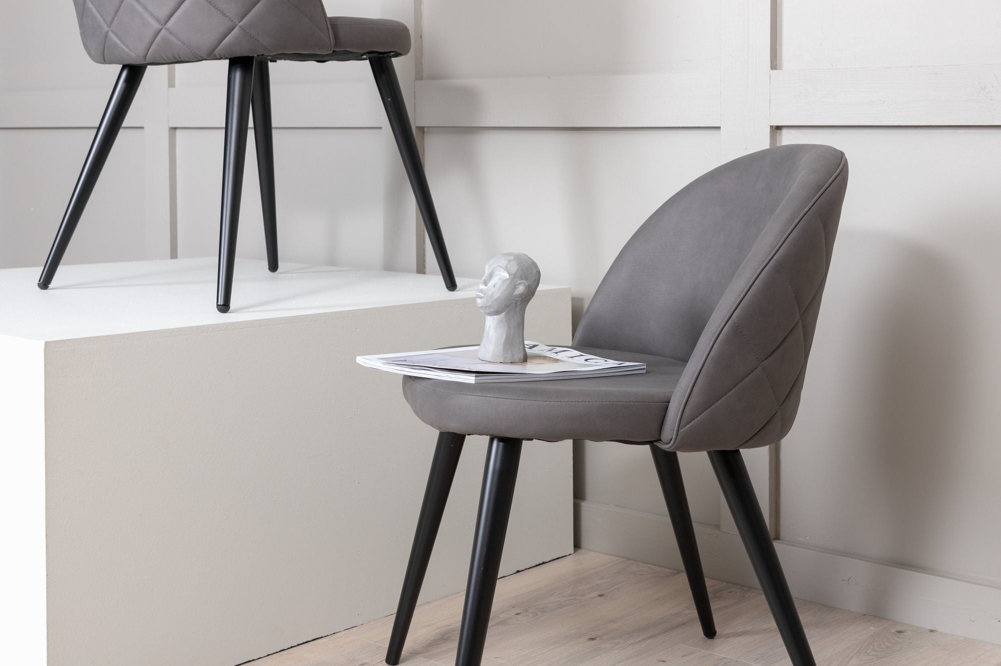 Stitches Matstol Grå, 2-Pack