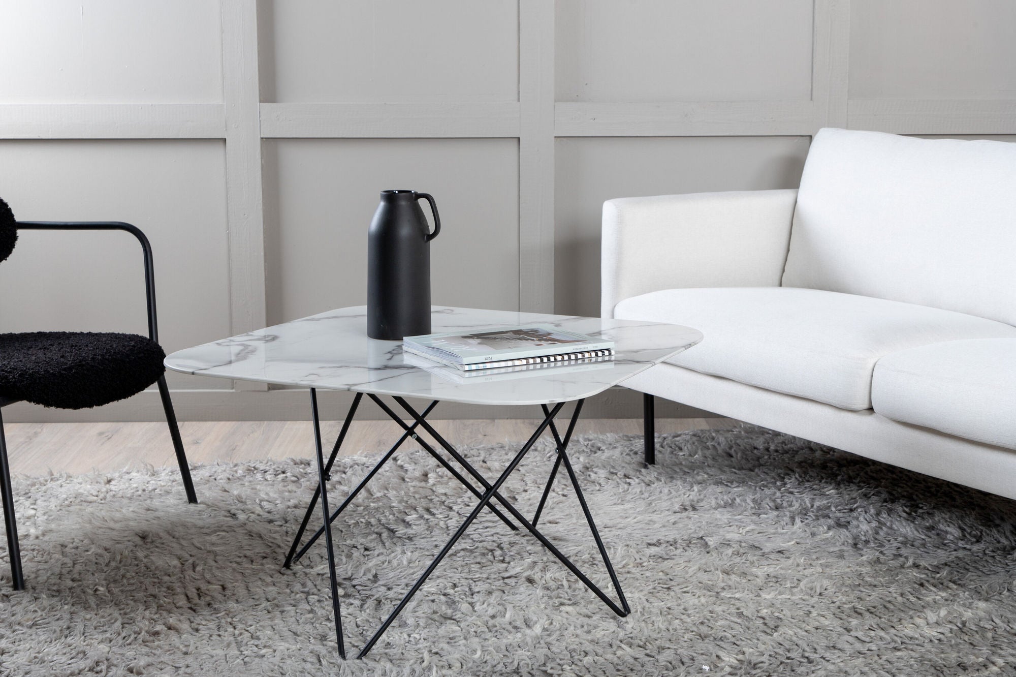 Soffbord Marmor, Vit