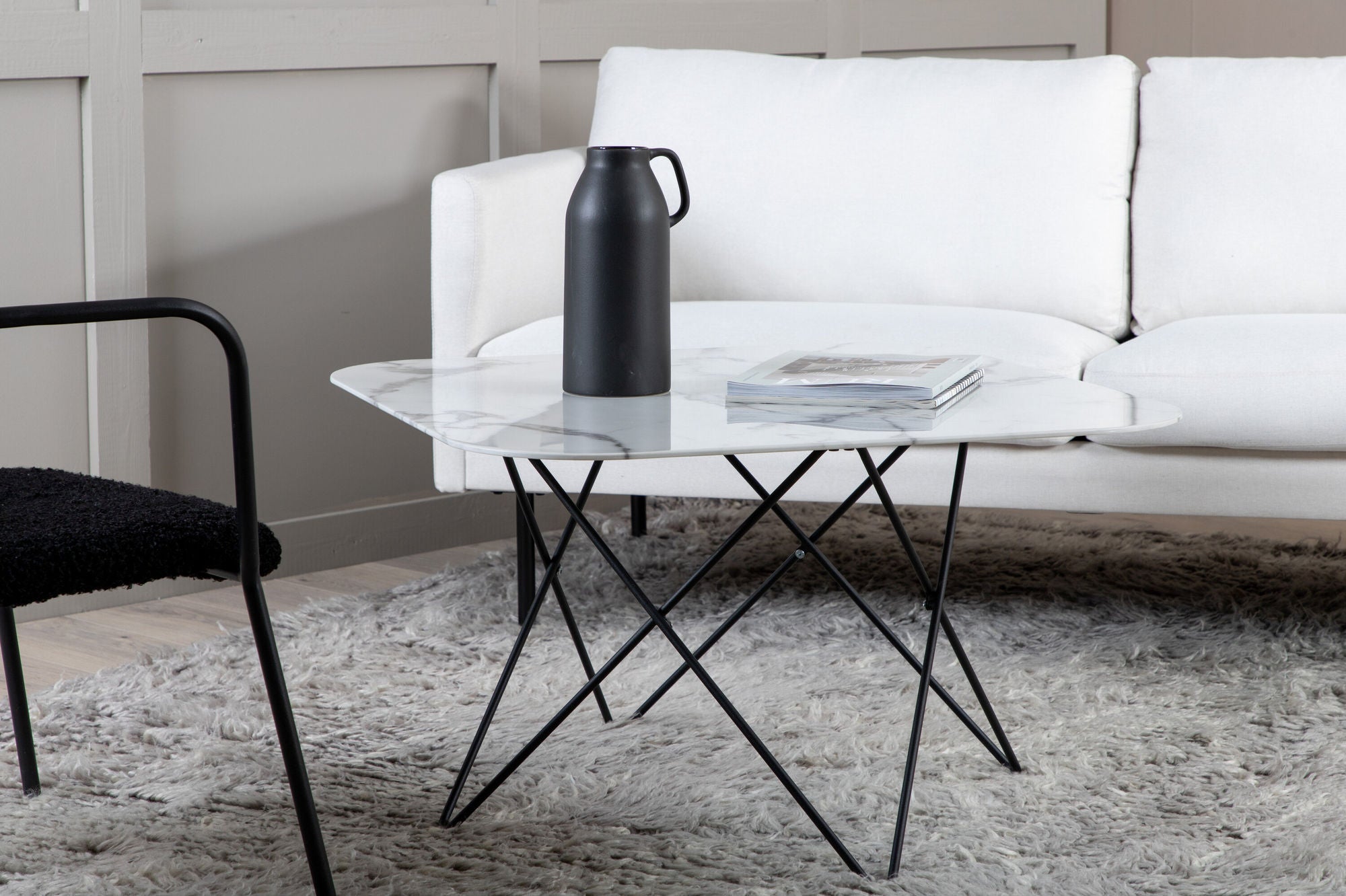 Soffbord Marmor, Vit