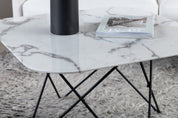 Soffbord Marmor, Vit