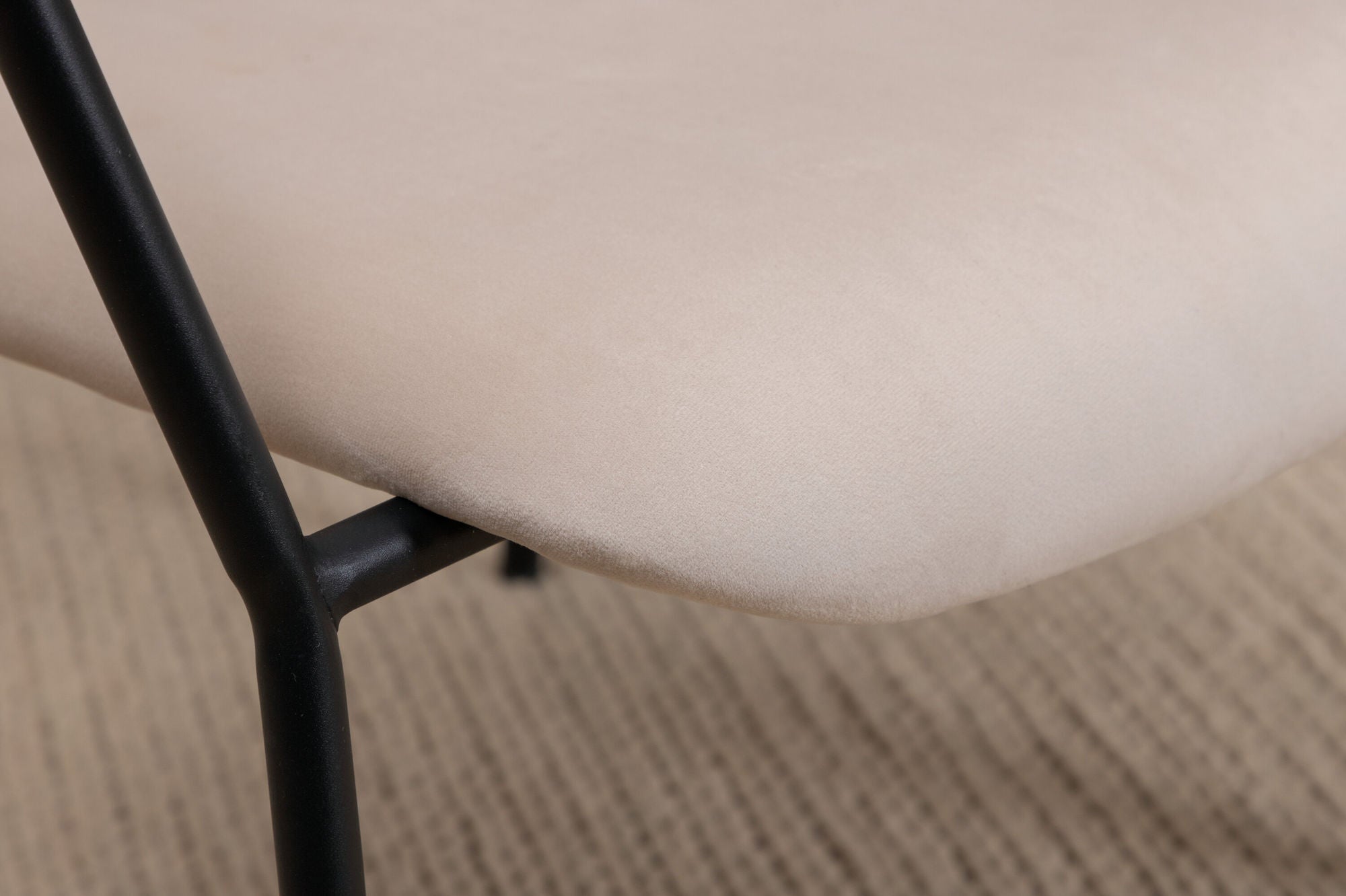 Dana Fåtölj Sammet, Beige