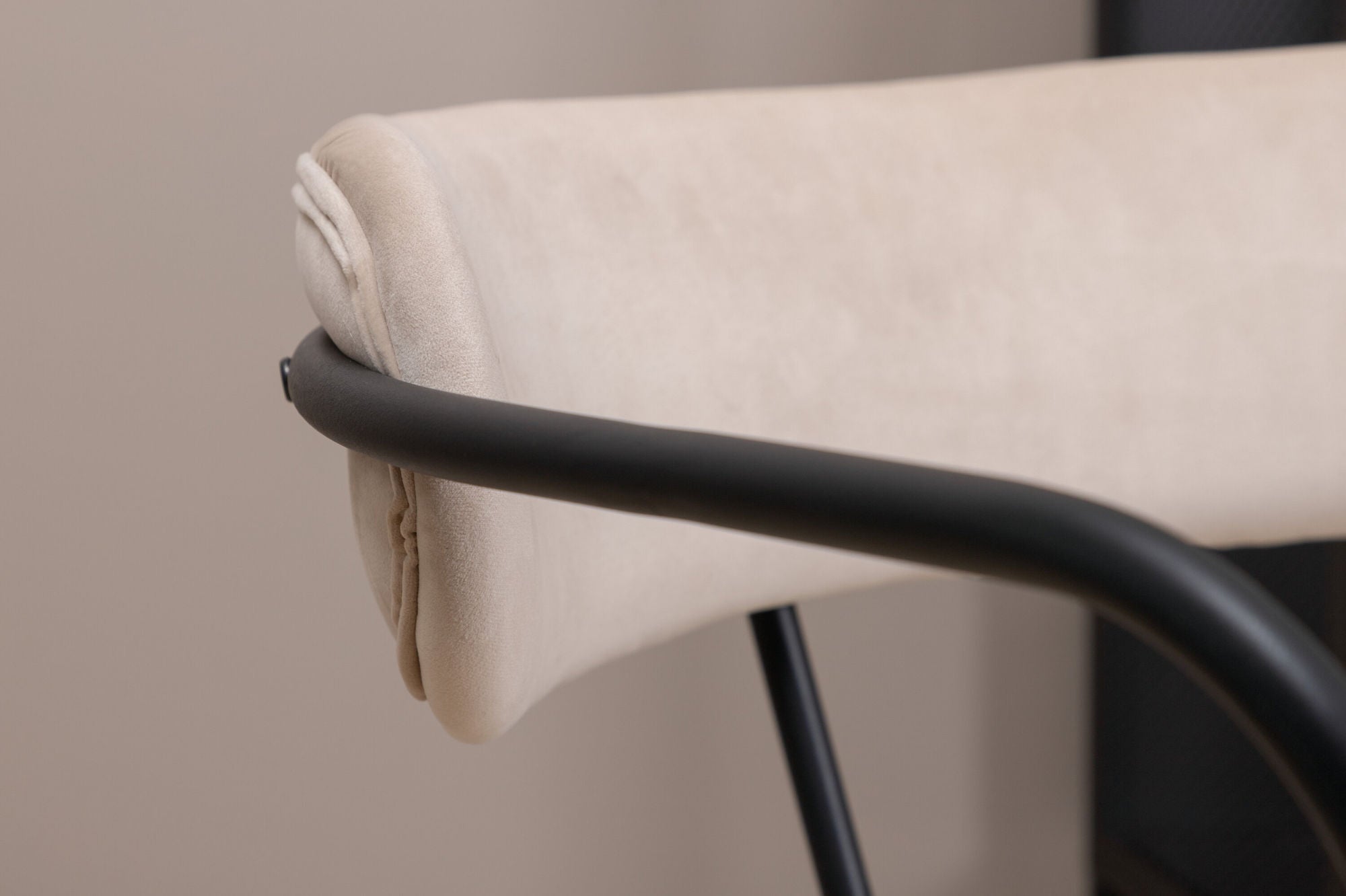 Dana Fåtölj Sammet, Beige
