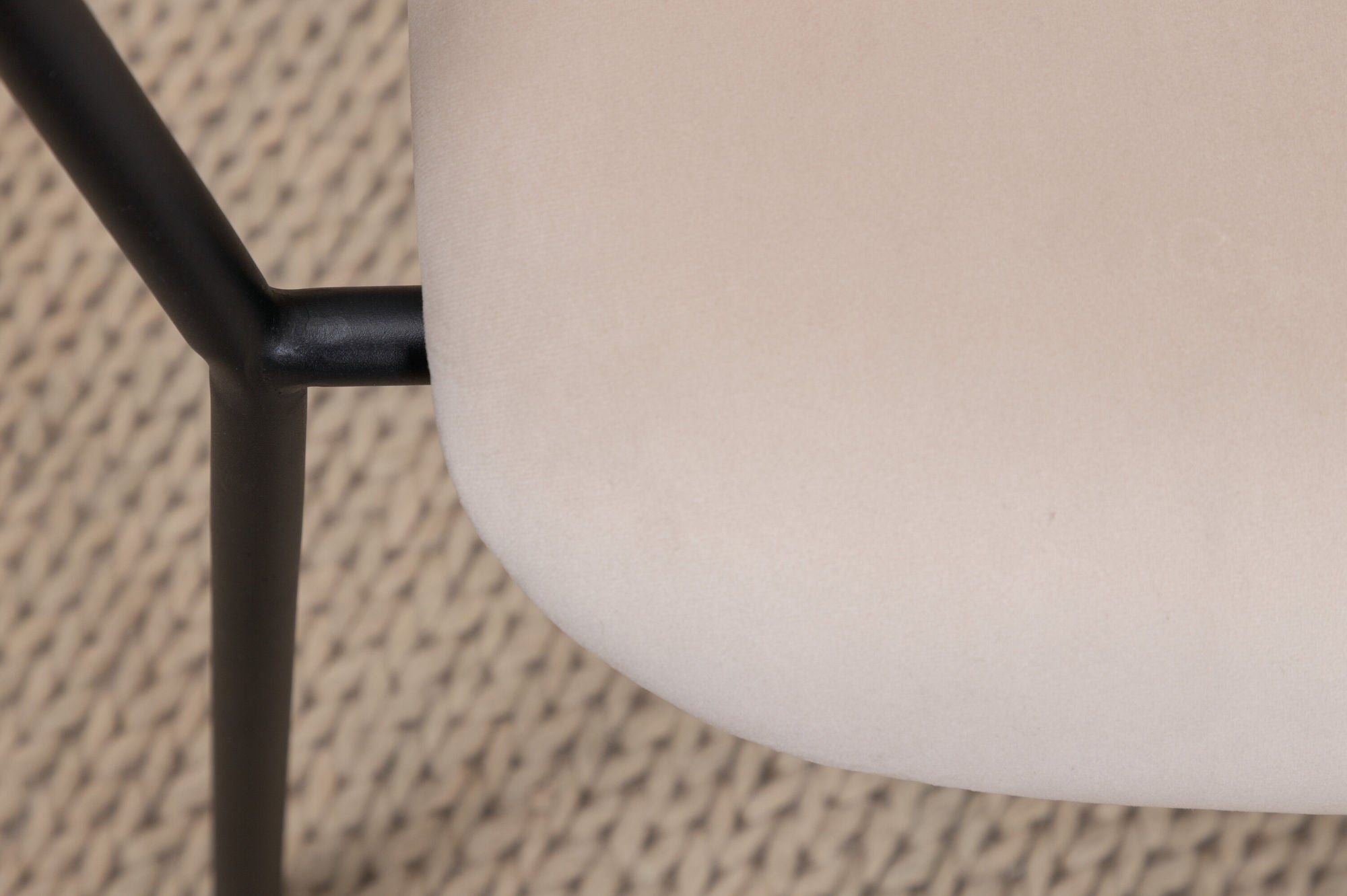 Dana Fåtölj Sammet, Beige