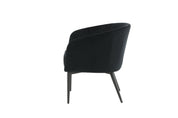 Fluffy Loungestol Sammet, Svart