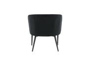 Fluffy Loungestol Sammet, Svart