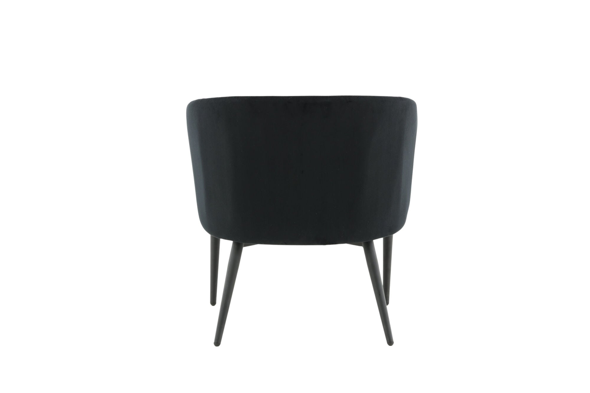 Fluffy Loungestol Sammet, Svart