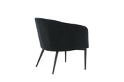 Fluffy Loungestol Sammet, Svart