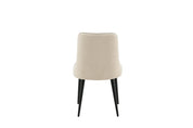 Vella Matstol Sammet Beige, 2-Pack