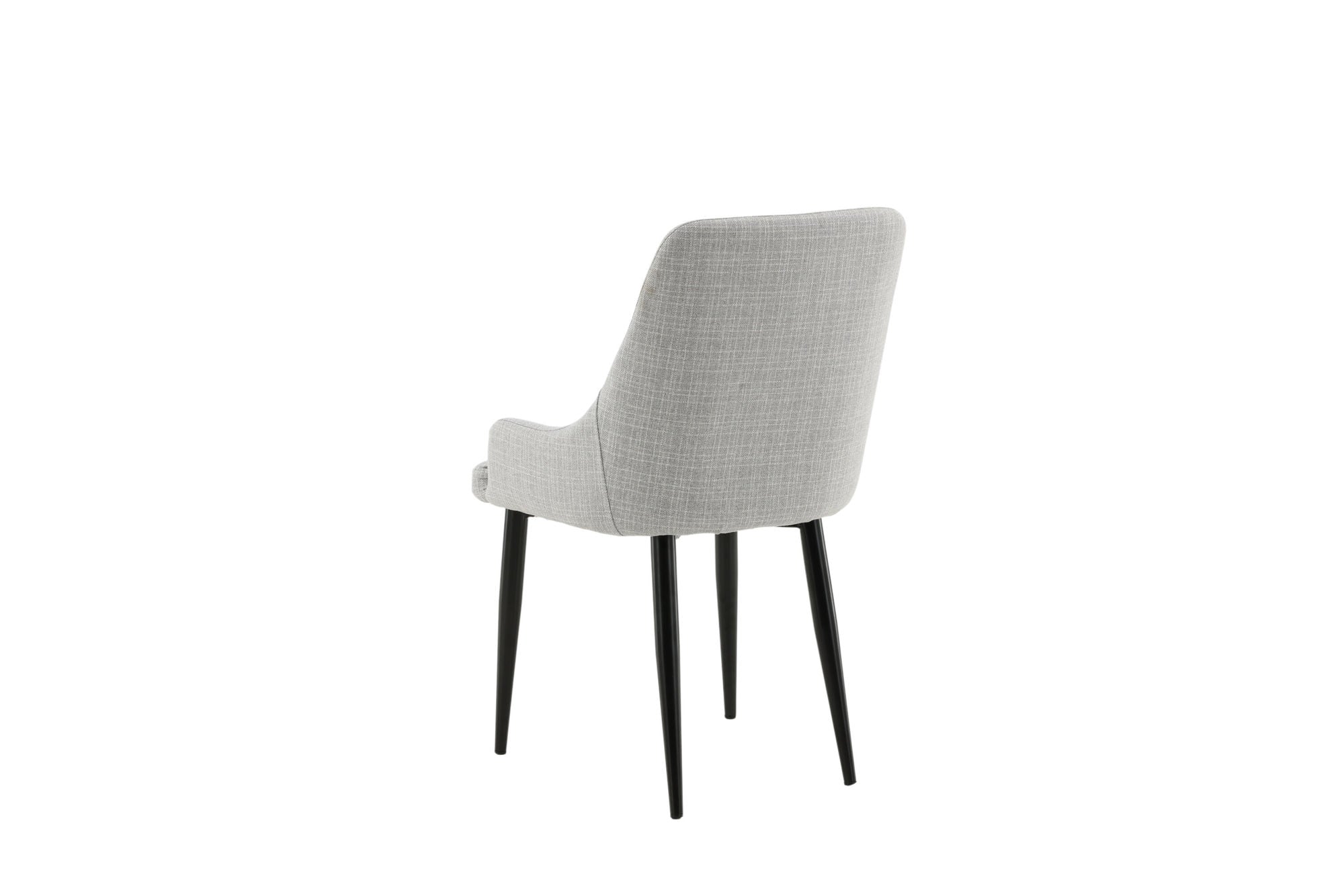 Plaza Matstol, Grå 2-Pack