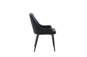 Plaza Matstol, Svart 2-Pack