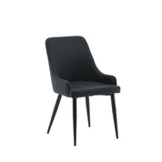 Plaza Matstol, Svart 2-Pack