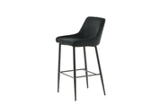 Plaza Barstol Sammet, Svart 2-Pack