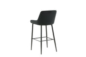 Plaza Barstol Sammet, Svart 2-Pack