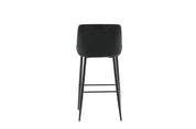 Plaza Barstol Sammet, Svart 2-Pack