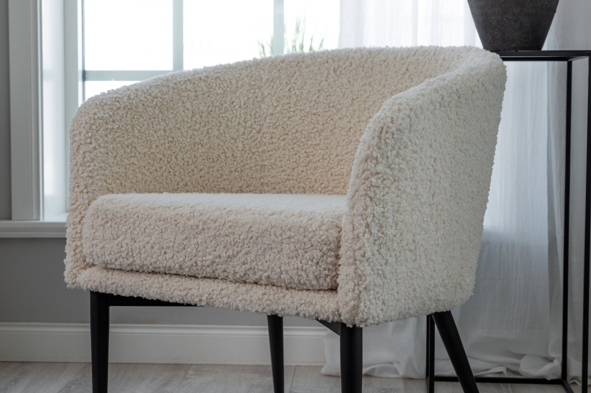 Fluffy Loungestol Teddy, Vit