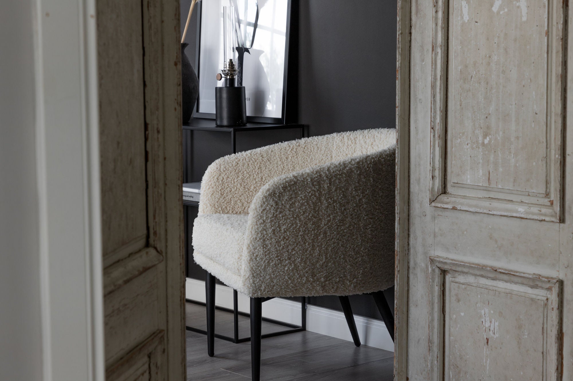 Fluffy Loungestol Teddy, Vit