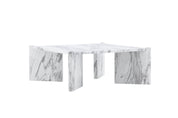 Rogaland Soffbord 100 x 100, Vit