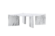 Rogaland Soffbord 100 x 100, Vit