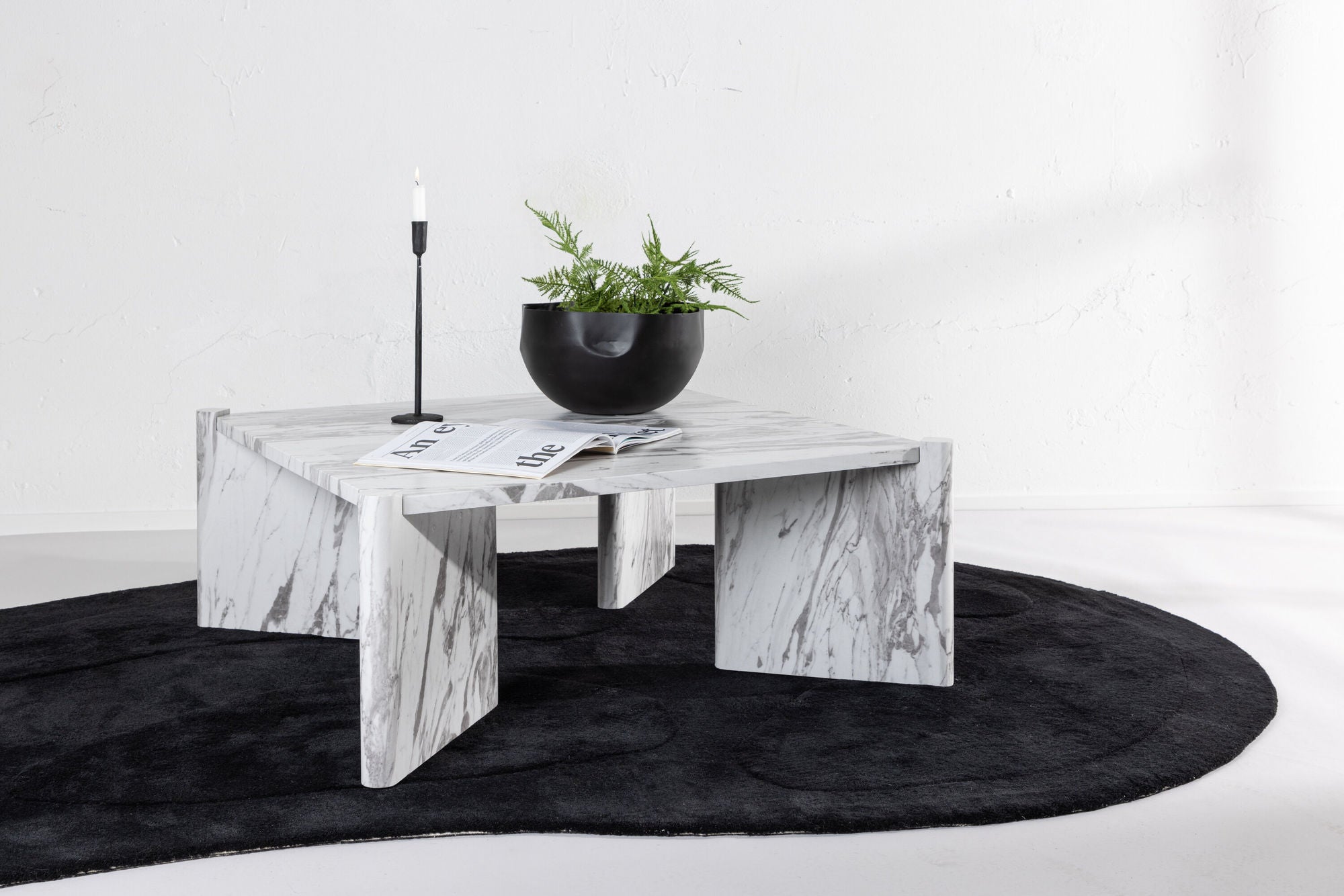 Rogaland Soffbord 100 x 100, Vit