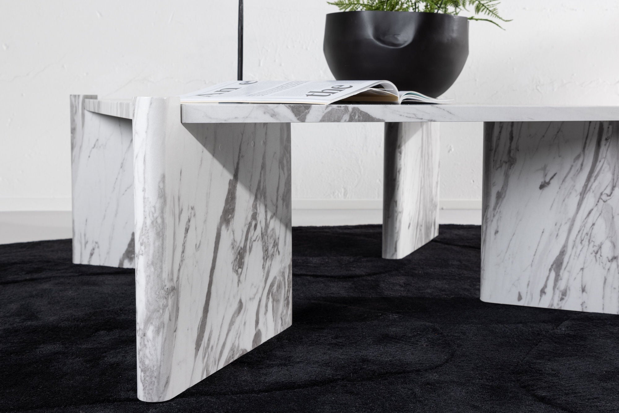 Rogaland Soffbord 100 x 100, Vit