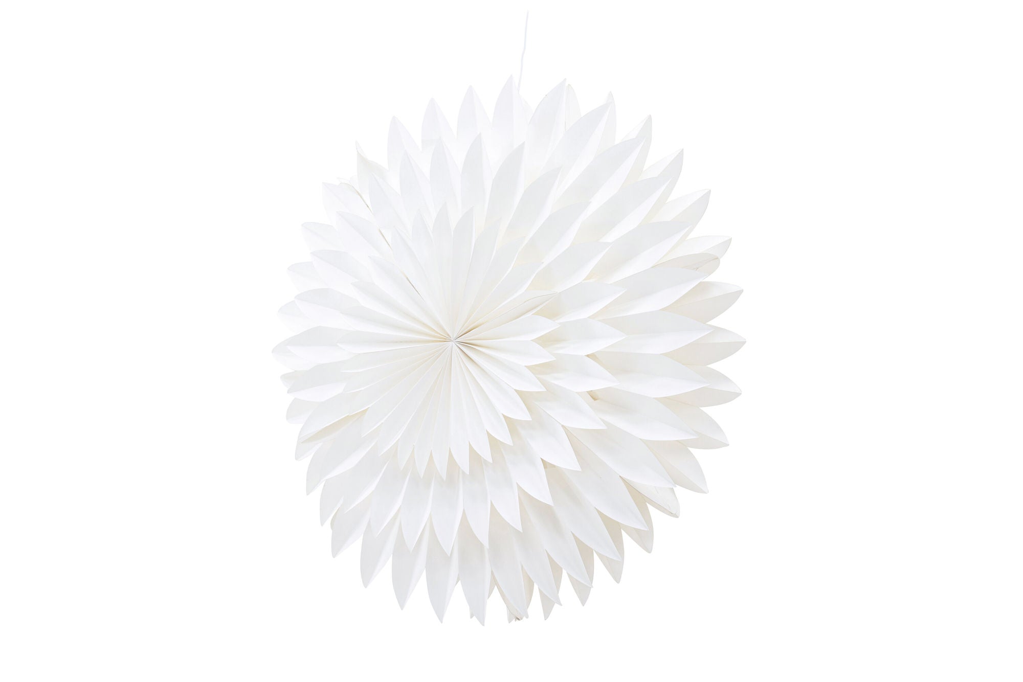 Pappersstjärna ø80cm, Vit