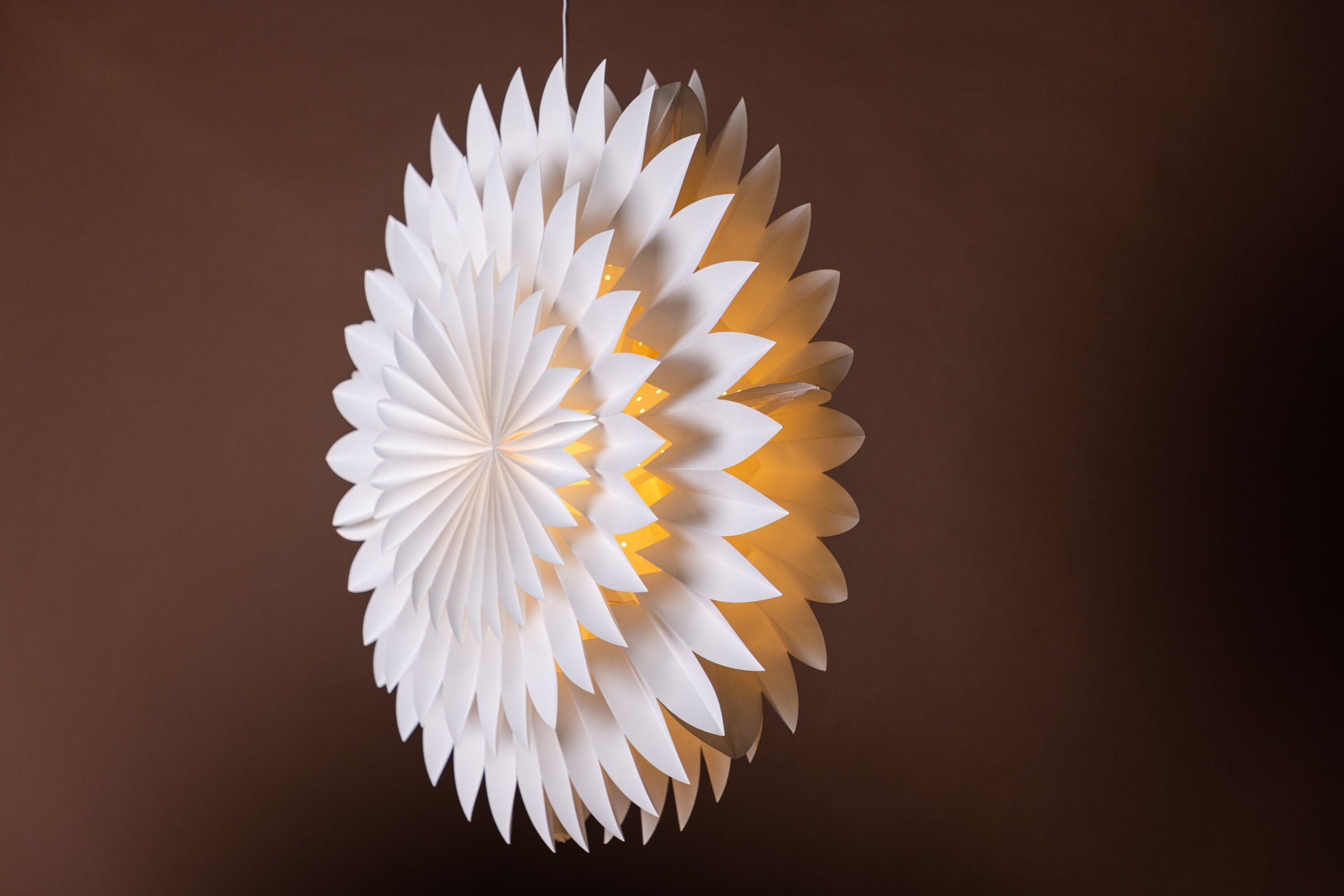 Pappersstjärna ø80cm, Vit