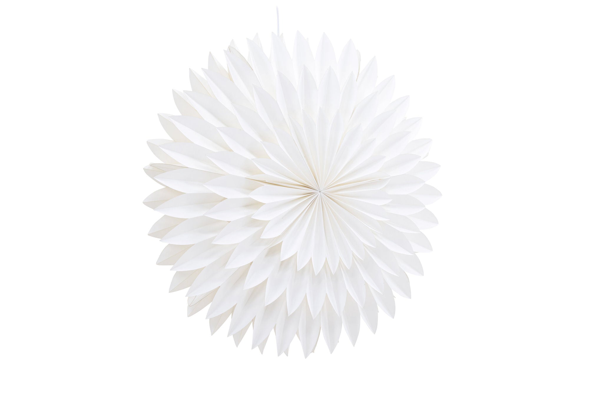 Pappersstjärna ø60cm, Vit