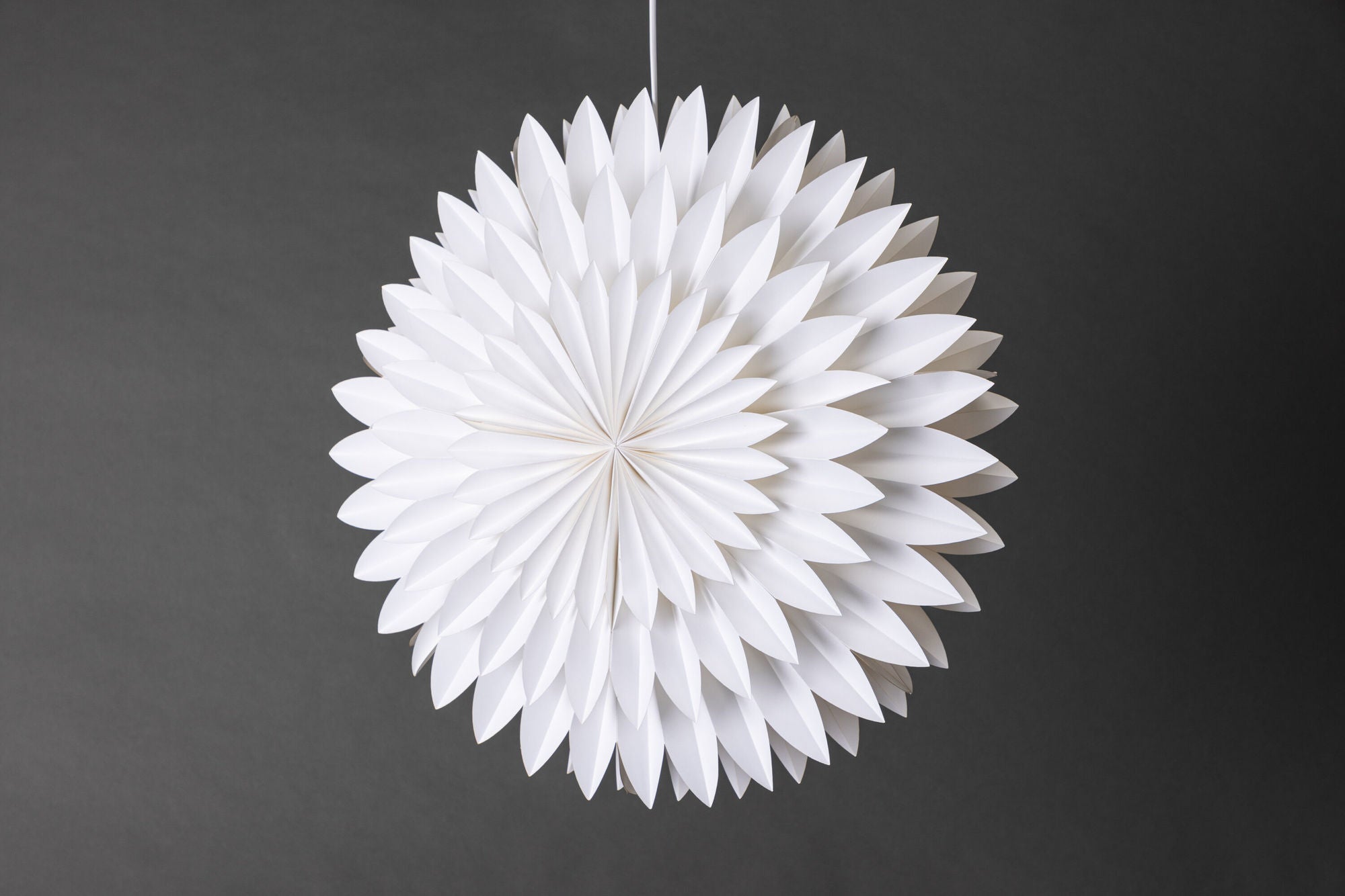 Pappersstjärna ø60cm, Vit