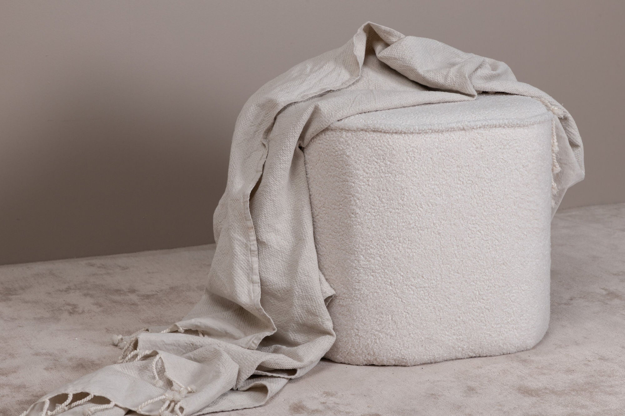 Sittpuff Teddy, Beige