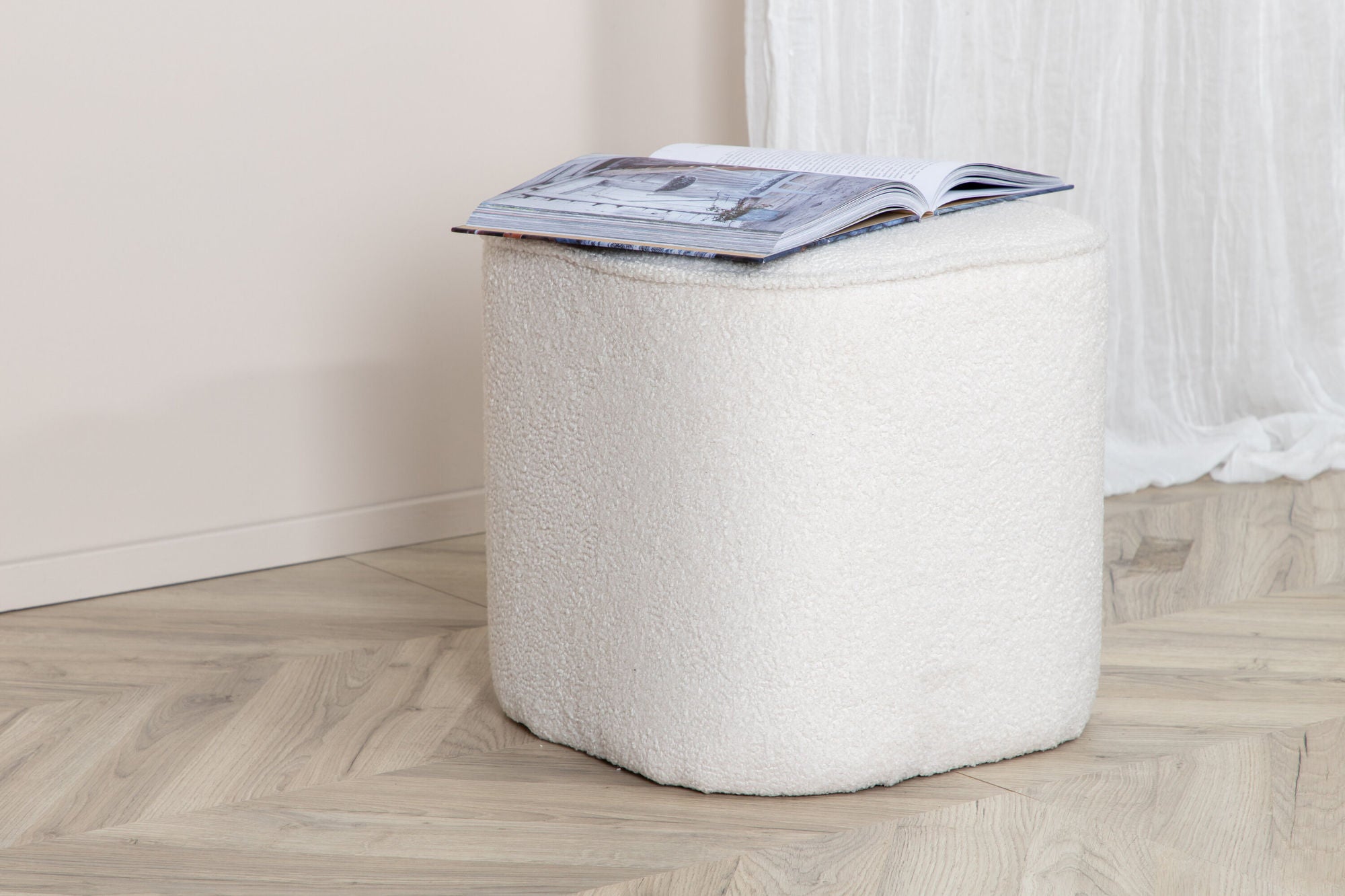 Sittpuff Teddy, Beige