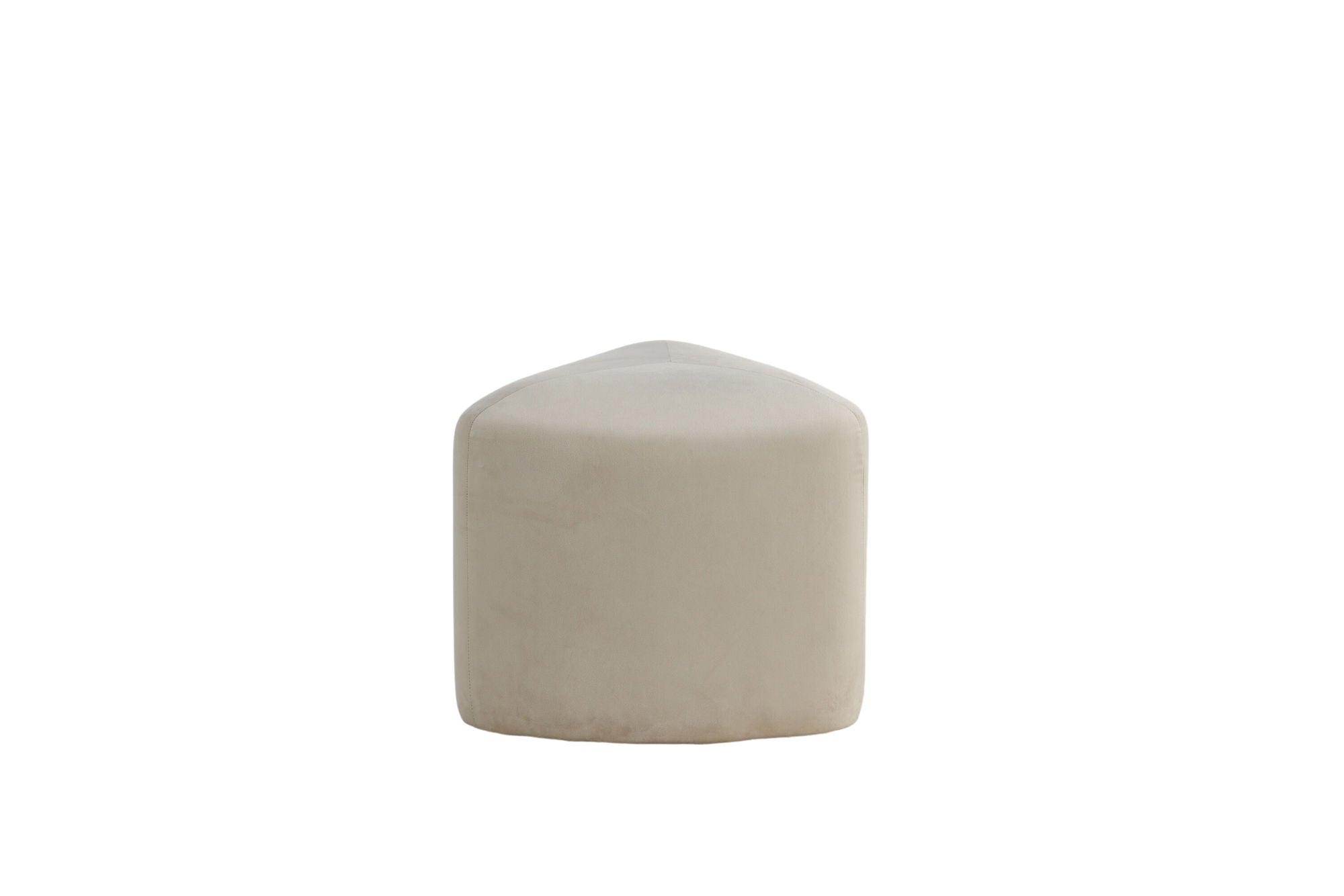 Peg Sittpuff Sammet, Beige