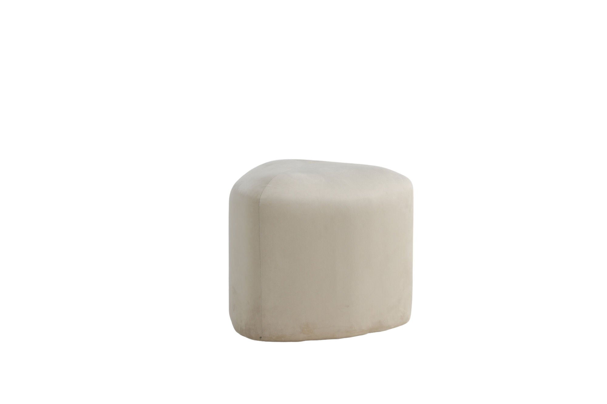 Peg Sittpuff Sammet, Beige