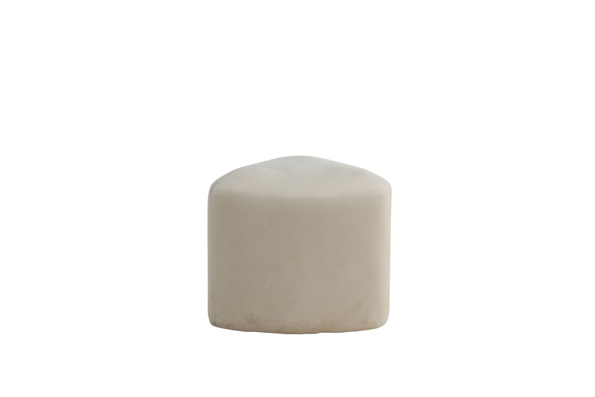 Peg Sittpuff Sammet, Beige
