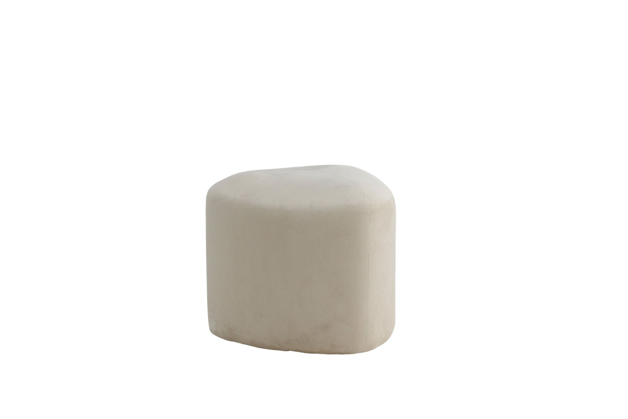 Peg Sittpuff Sammet, Beige