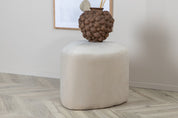 Peg Sittpuff Sammet, Beige