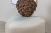 Peg Sittpuff Sammet, Beige
