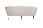 Calais 3-Sitssoffa Sammet, Beige
