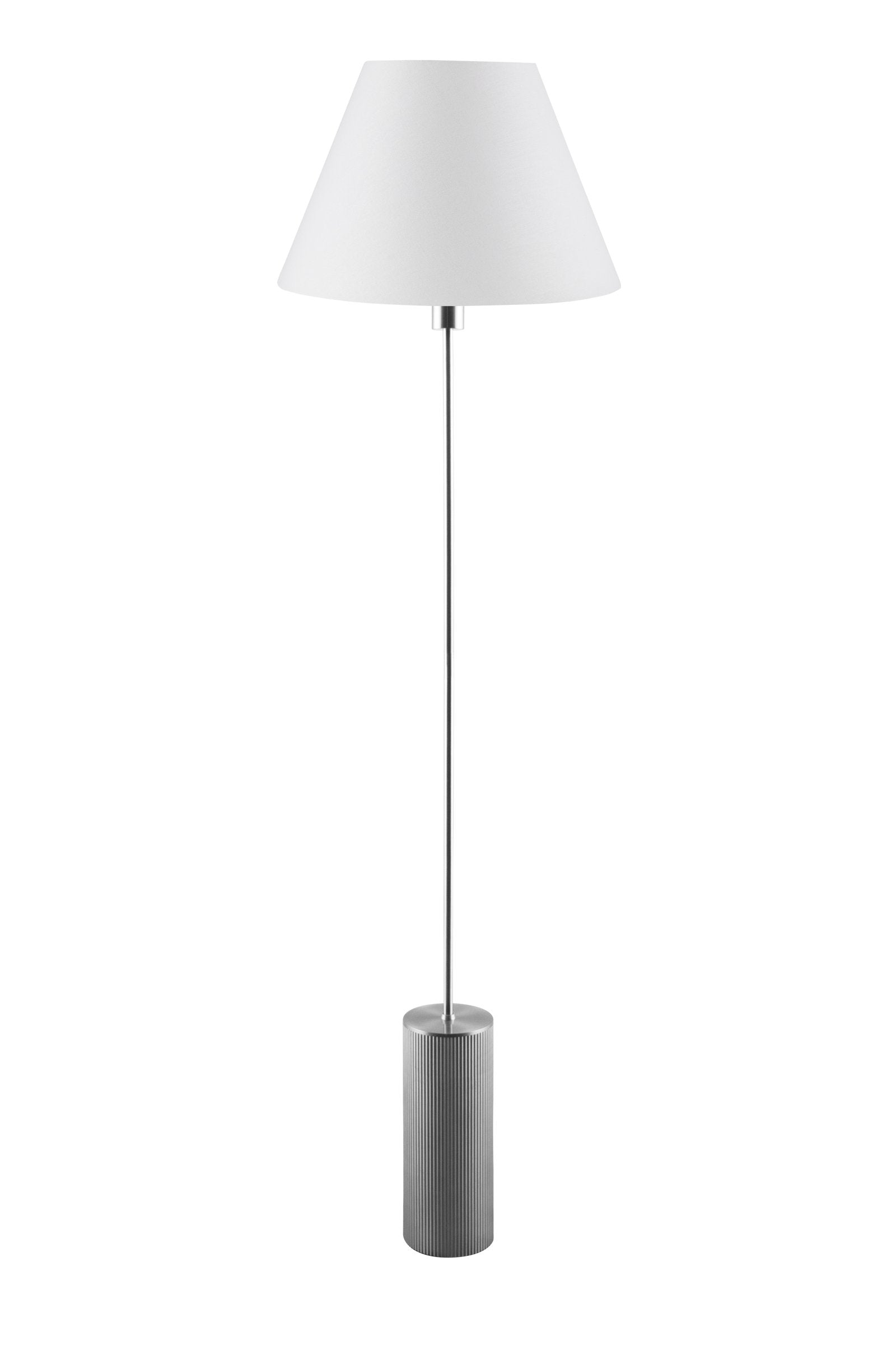 Golvlampa Rib Borstad Stål