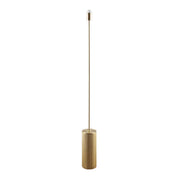 Golvlampa Rib Borstad Mässing