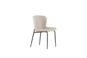 Modesto Matstol Bouclé, Beige 2-Pack