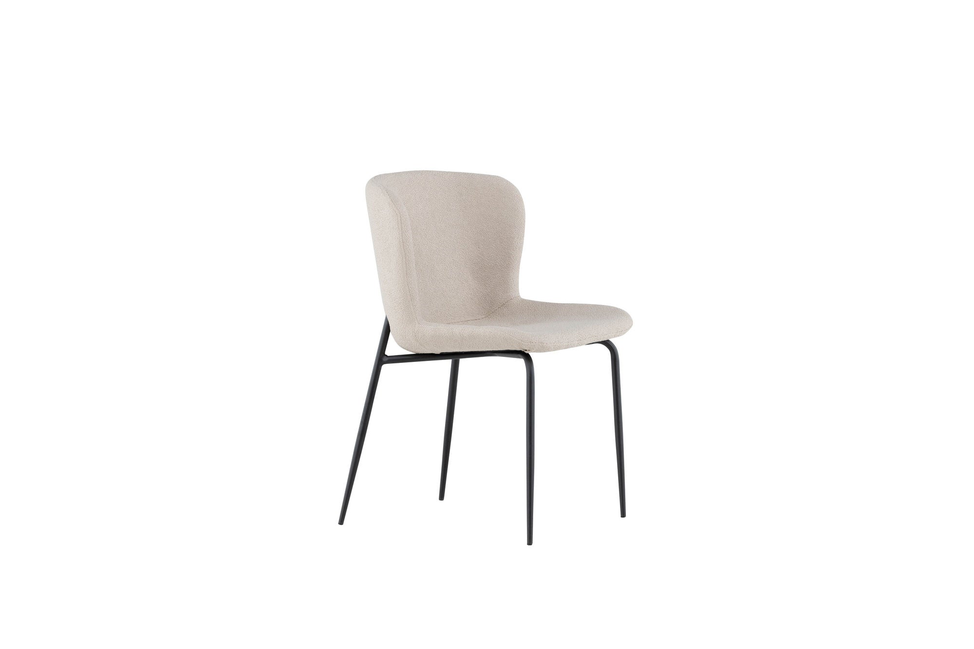 Modesto Matstol Bouclé, Beige 2-Pack