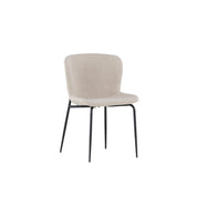 Modesto Matstol Bouclé, Beige 2-Pack