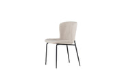 Modesto Matstol Bouclé, Beige 2-Pack