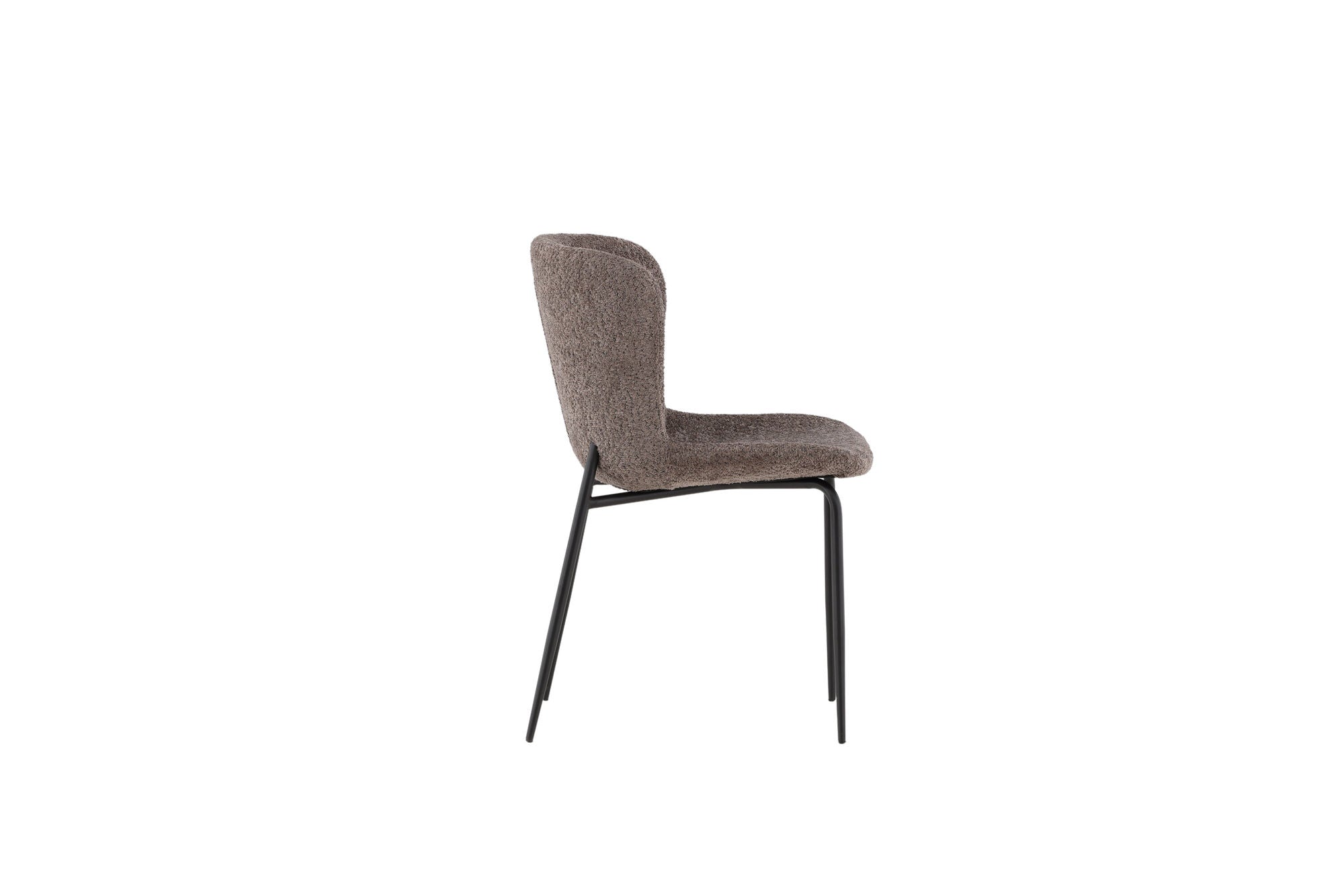 Modesto Matstol Bouclé, Grå 2-Pack
