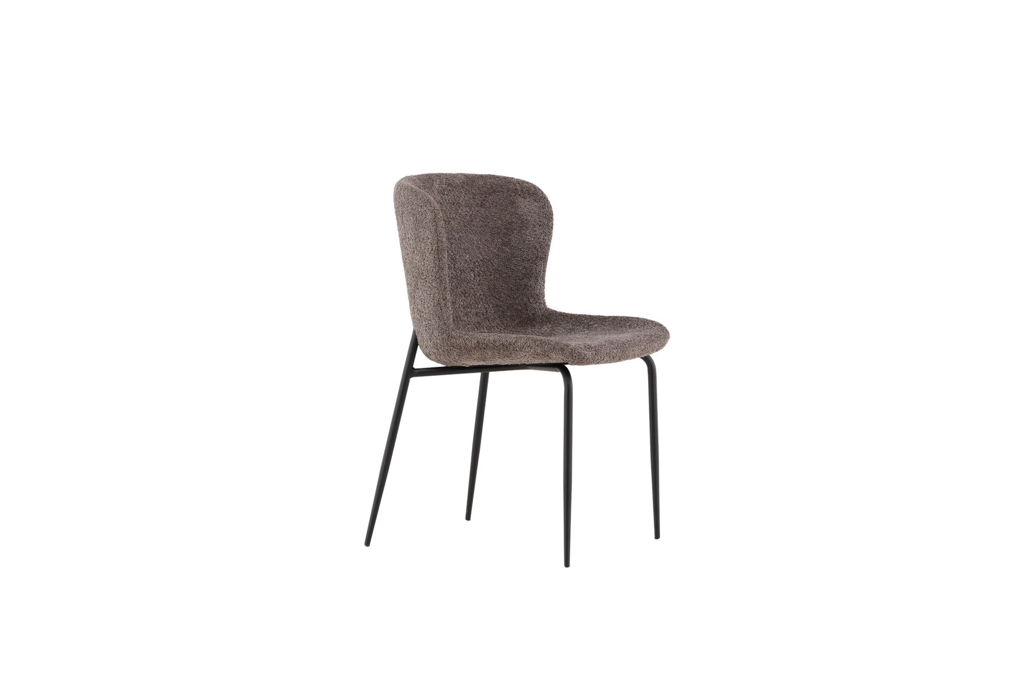 Modesto Matstol Bouclé, Grå 2-Pack