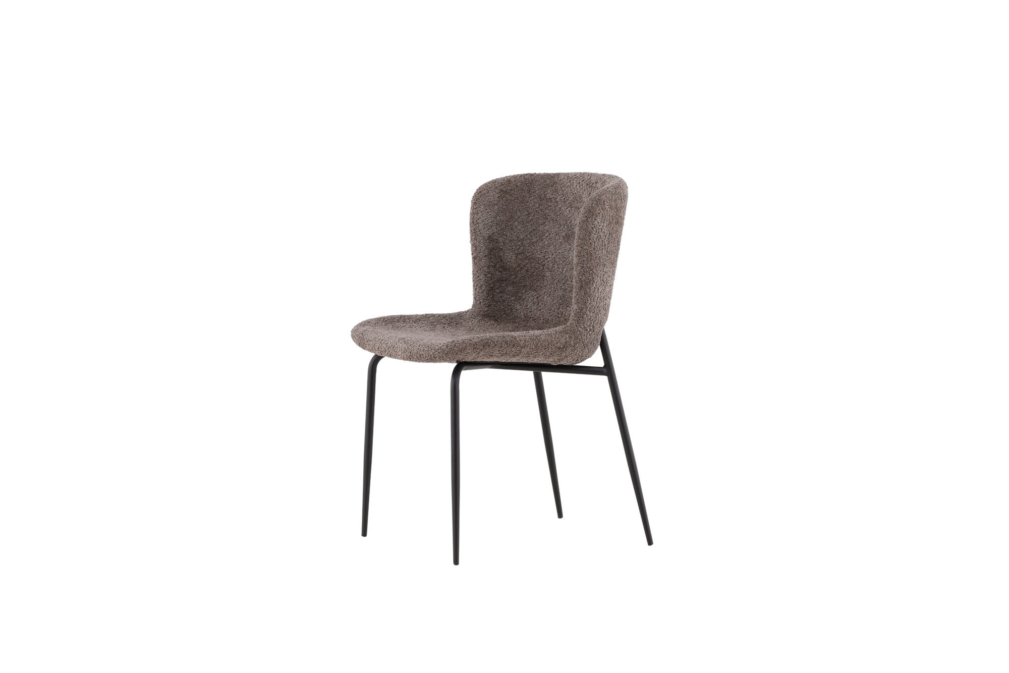 Modesto Matstol Bouclé, Grå 2-Pack