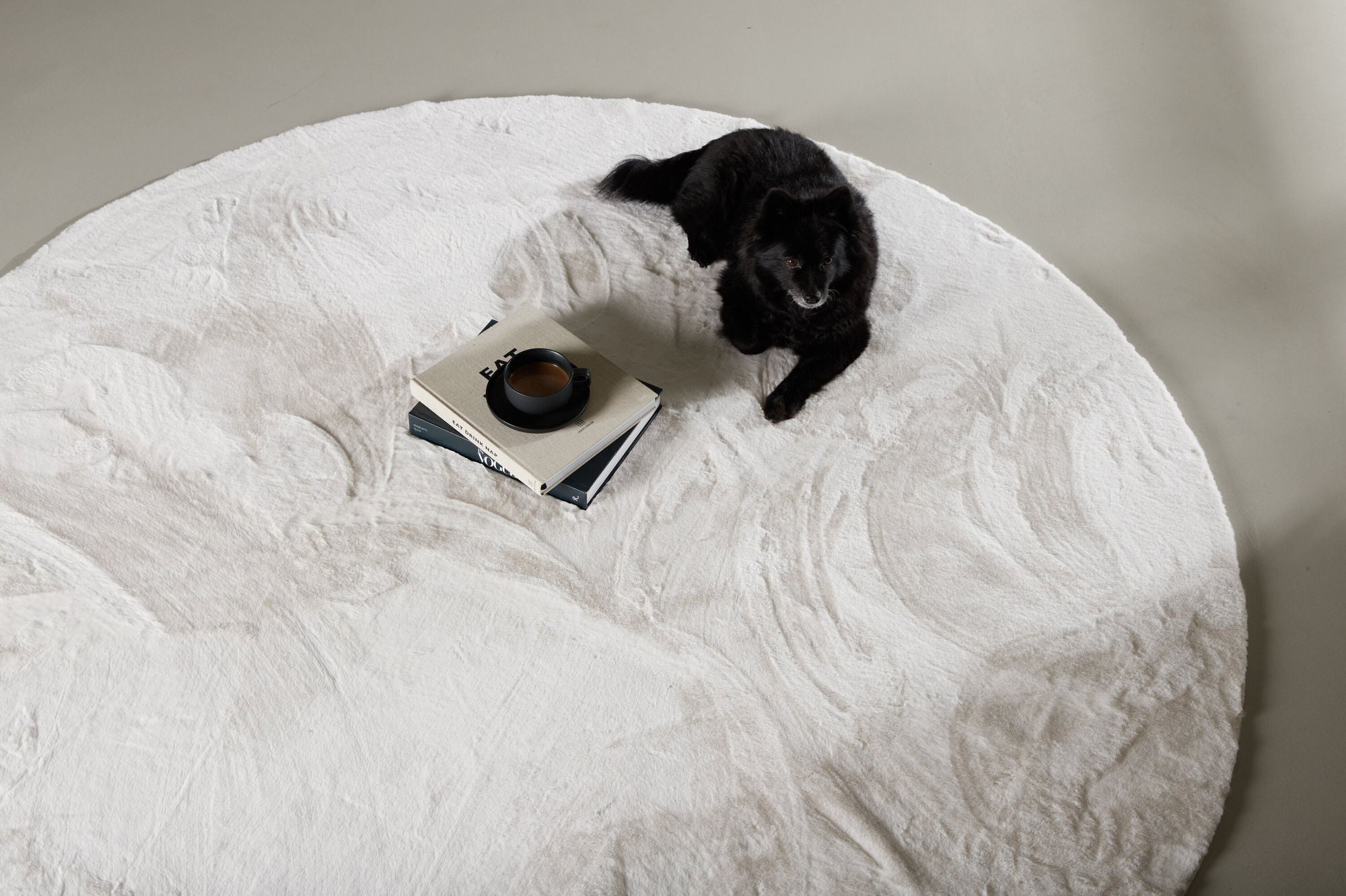 Nina Rund Matta Ø200, Vit